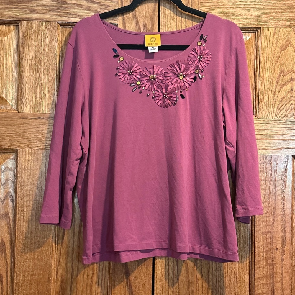 Ruby Rd Embellished Top